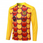 Sudadera de Entrenamiento Barcelona 2024/2025 Amarillo/Rojo