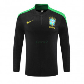 Sudadera de Entrenamiento Brasil 2024 Negro/Verde