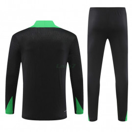 Sudadera de Entrenamiento Brasil 2024 Kit Negro/Verde