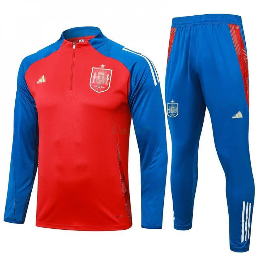 Sudadera de Entrenamiento España 2024 Kit Rojo/Azul