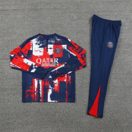 Sudadera de Entrenamiento PSG 2024/2025 Kit Azul/Rojo