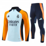 Sudadera de Entrenamiento Real Madrid 2024/2025 Kit Azul Claro/Naranja