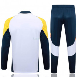 Sudadera de Entrenamiento Real Madrid 2024/2025 Blanco/Amarillo