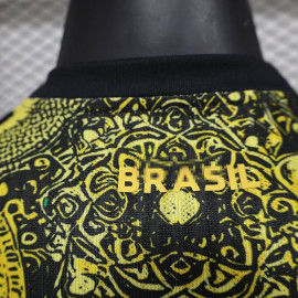 Camiseta Brasil 2024 Amarillo/Negro (EDICIÓN JUGADOR)