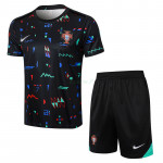 Camiseta de Entrenamiento Portugal 2024 Kit Negro