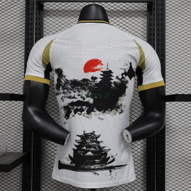 Camiseta Japón 2024 Blanco/Negro/Dorado (EDICIÓN JUGADOR)