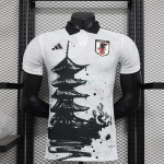 Camiseta Japón 2024 Blanco/Negro (EDICIÓN JUGADOR)