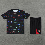 Camiseta de Entrenamiento Portugal 2024 Kit Negro