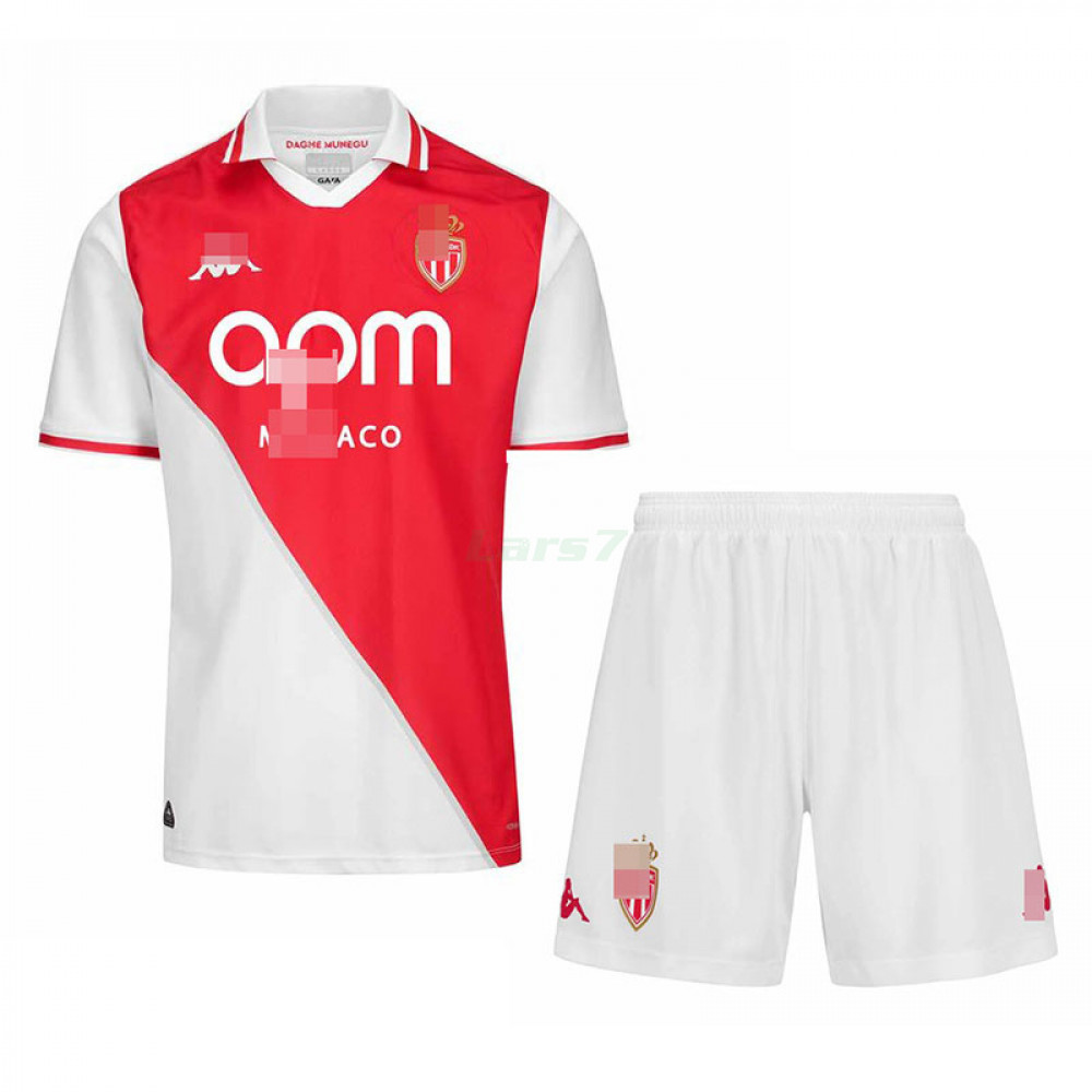 Camiseta Monaco 1ª Equipación 2024/2025 Niño Kit