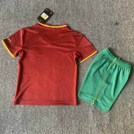 Camiseta Portugal 1ª Equipación Retro 2000 Niño Kit