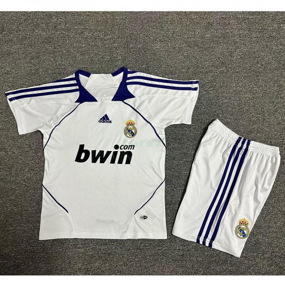 Camiseta Real Madrid 1ª Equipación Retro 2007/08 Niño Kit