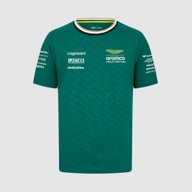 Camiseta Aston Martin Aramco Cognizant F1 2024 Fernando Alonso #14 Verde