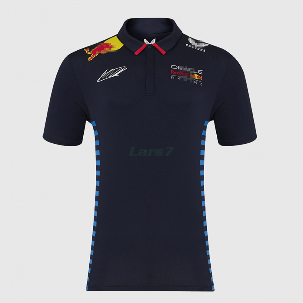 Polo Red Bull Racing F1 2024 Max Verstappen #1 Negro