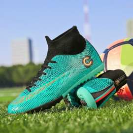 Botas De Fútbol Para Niños Y Adultos Con Tacos Largos En Una Amplia Selección De Colores (#32~#47)