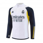 Sudadera de Entrenamiento Real Madrid 2023/2024 Blanco/Negro