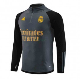 Sudadera de Entrenamiento Real Madrid 2023/2024 Gris Oscuro