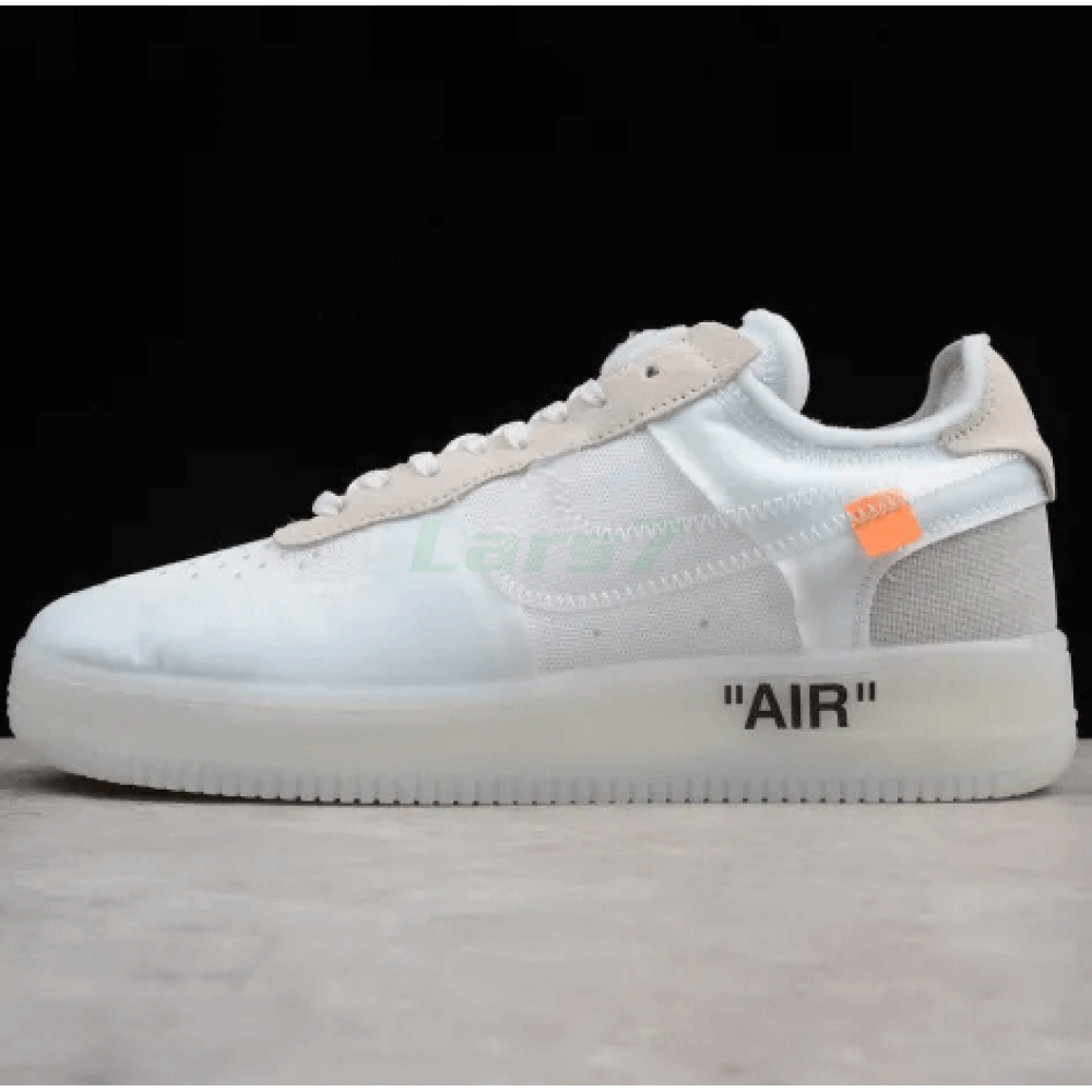 Off White x Air Force 1 Virgilio Corte Bajo Blanco con Cremallera