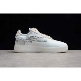 Off White x Air Force 1 Virgilio Corte Bajo Blanco con Cremallera