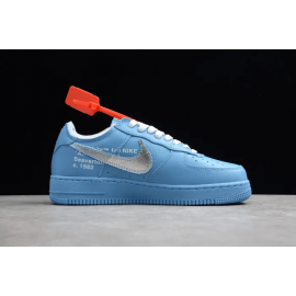 Off-White x Air Force 1 MCA Azul Universario con Zip-Tie