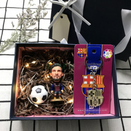 Conjunto Regalo Muñeco de Tres Piezas Fútbol Barcelona