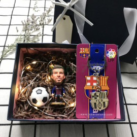 Conjunto Regalo Muñeco de Tres Piezas Fútbol Barcelona