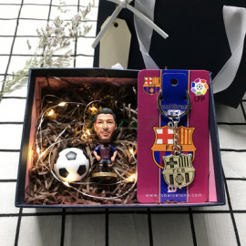 Conjunto Regalo Muñeco de Tres Piezas Fútbol Barcelona