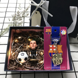 Conjunto Regalo Muñeco de Tres Piezas Fútbol Barcelona